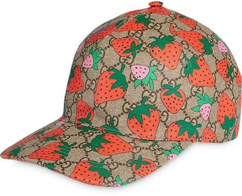 casquette gucci fraise|casquette gucci taille xs.